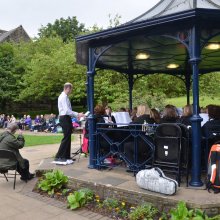 Ilkley Bandstand conductor